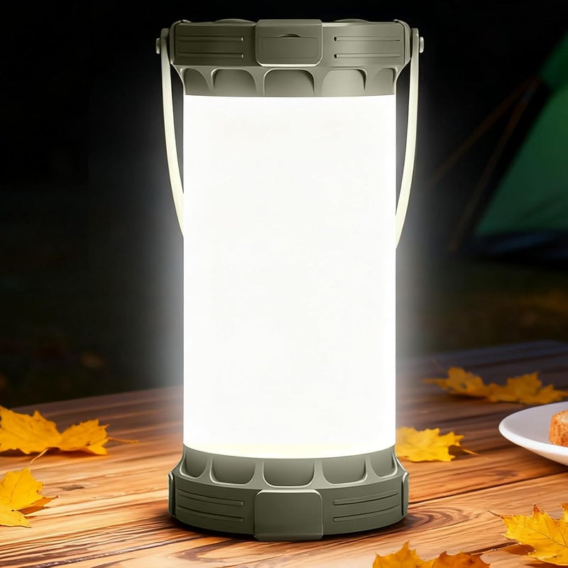 Glocusent 135 LED Ultra Bright Camping Lantern, Up to 200H, 5000mAh Camping Lights with 3 Colors & 5 Brightness, SOS, Max 1500LM, Rechargeable Lantern for Power Outages Camping Hiking Emergency - Image 1
